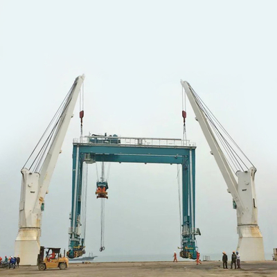 22m RTG نموذج حاوية كرين 500t امدادات الطاقة الكهربائية عارضة مزدوجة